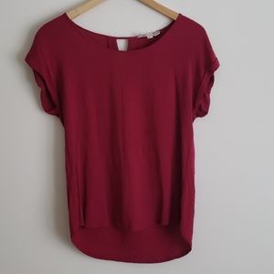 Maroon Pink Republic Flowing Top